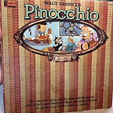 Vintage 1962 Pinocchio Walt Disc LP Vinyl Jacket  and Storybook 3905 No Record picture