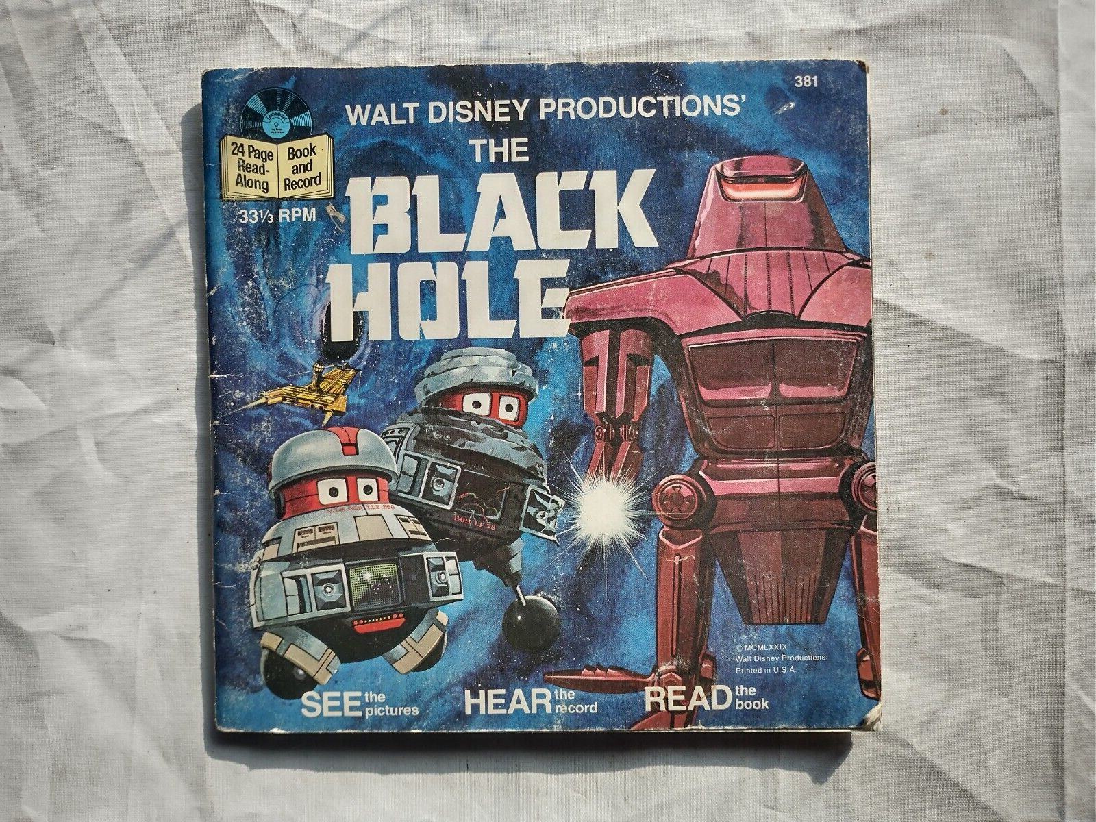 Walt Disney Productions ~ The Black Hole 1979 Vinyl Record & Book #381