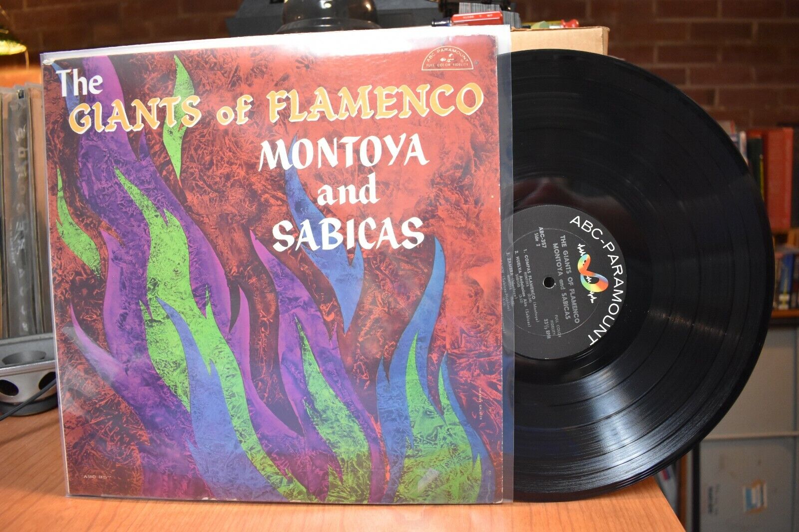 Montoya and Sabicas The Giants of Flamenco LP ABC-Paramount ABC-357 Mono 