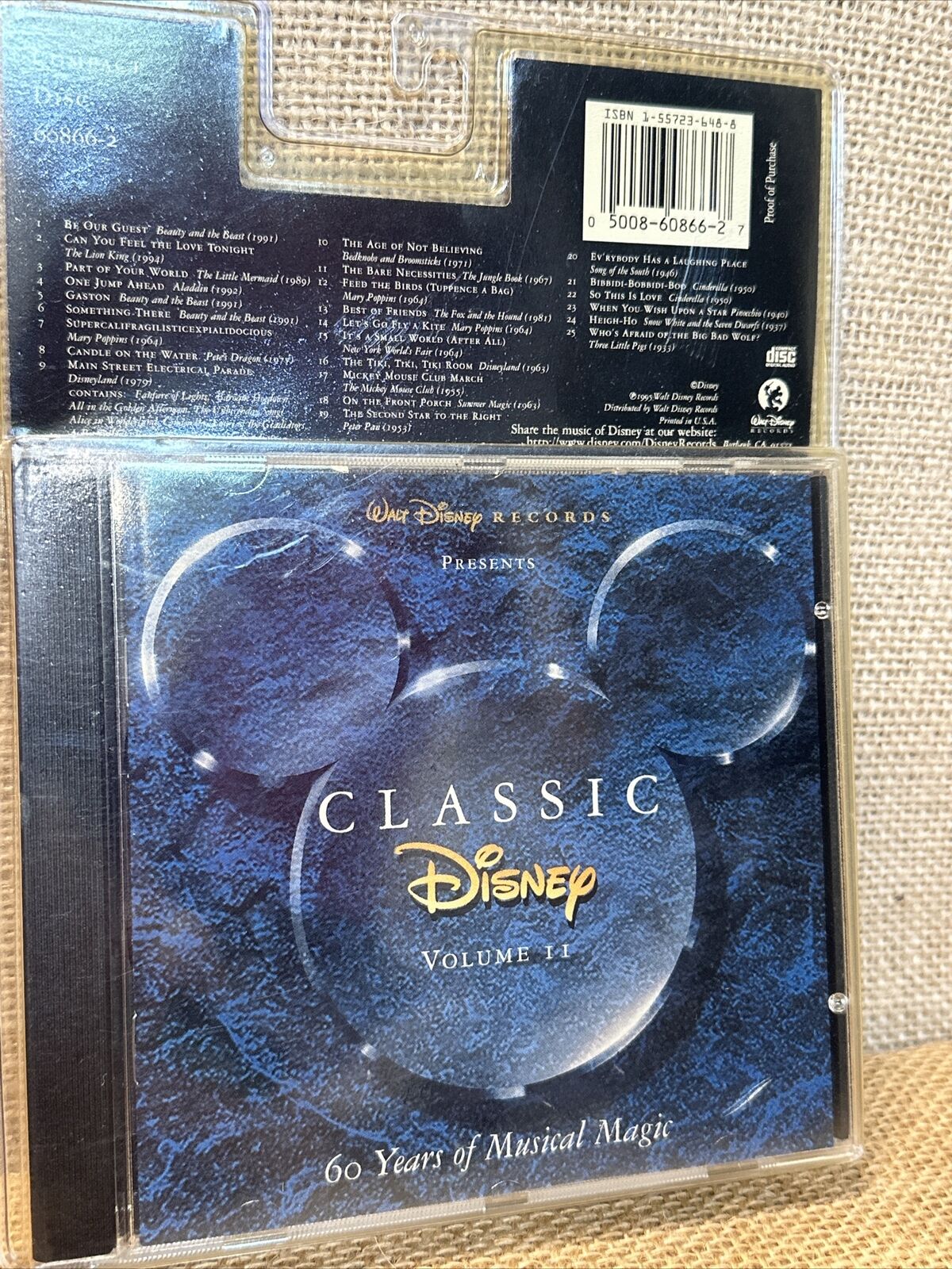 Classic Disney, Vol. 2 [Blister] by Disney (CD, Apr-1995, Walt Disney)