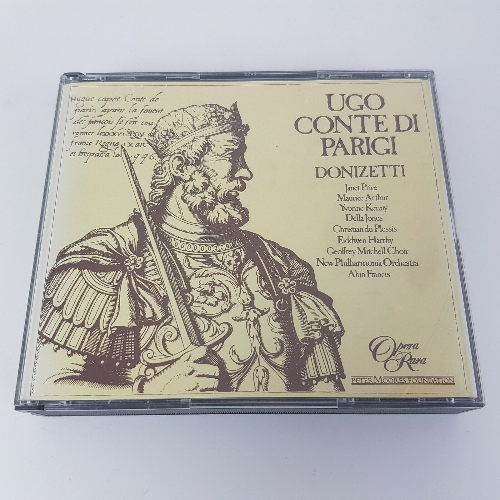 Donizetti UGO CONTE DI PARIGI | 3 CD Box Set (1977) OPERA RARA London