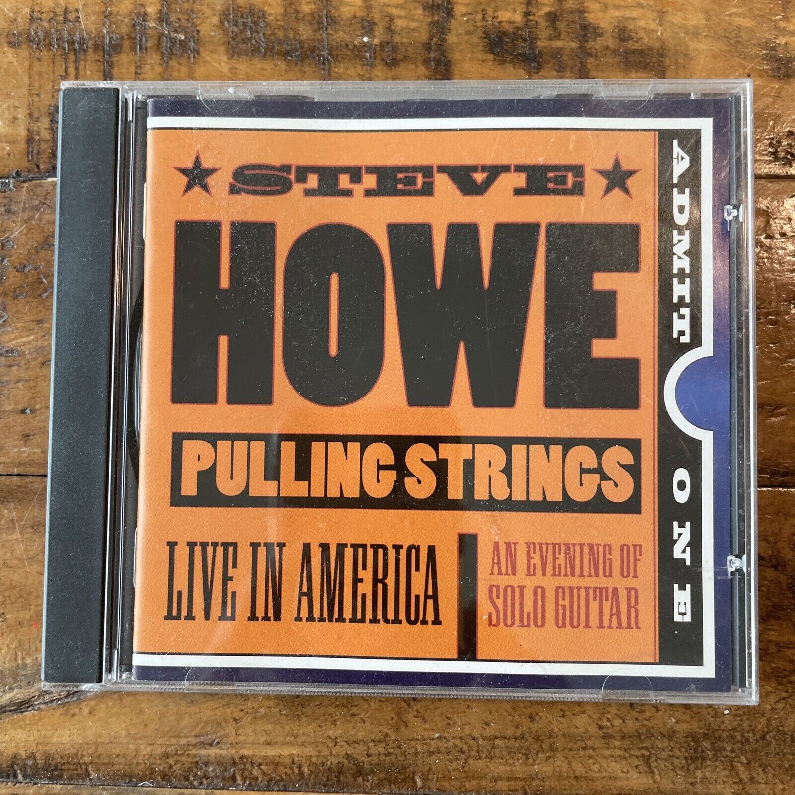Steve Howe Pulling Strings Live In America An Evening of Solo Guitar CD Exc
