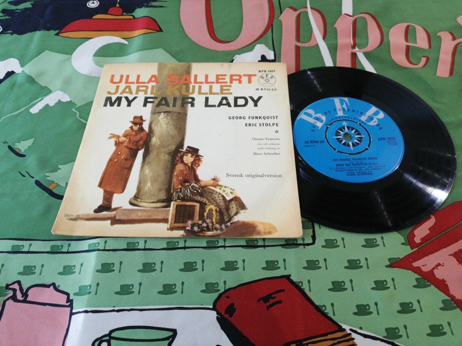 Ulla Sallert Jarl Kulle My Fair Lady Swedish BFB1023 EP VG/VG BoxD