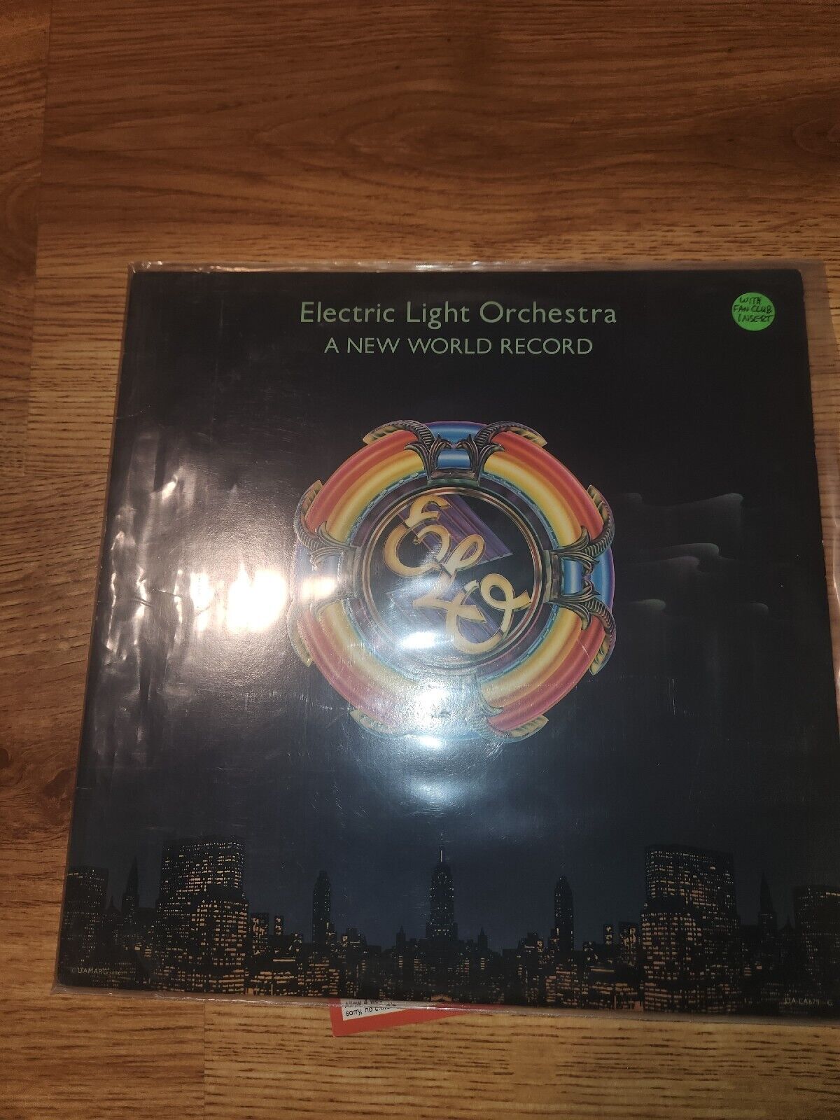 Electric Light Orchestra ELO A New World Record Vinyl LP Album 1976 vg++