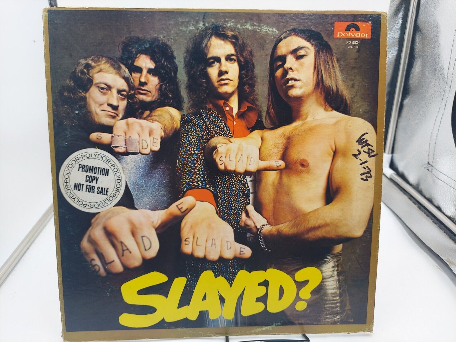 SLADE SLAYED? LP Record Album 1972 WL Promo Polydor Ultrasonic Clean VG+ cVG