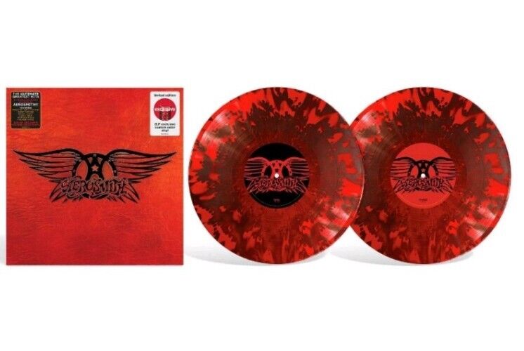 Sealed *Creased Aerosmith The Ultimate Greatest Hits Red Custom Color Vinyl 2 LP