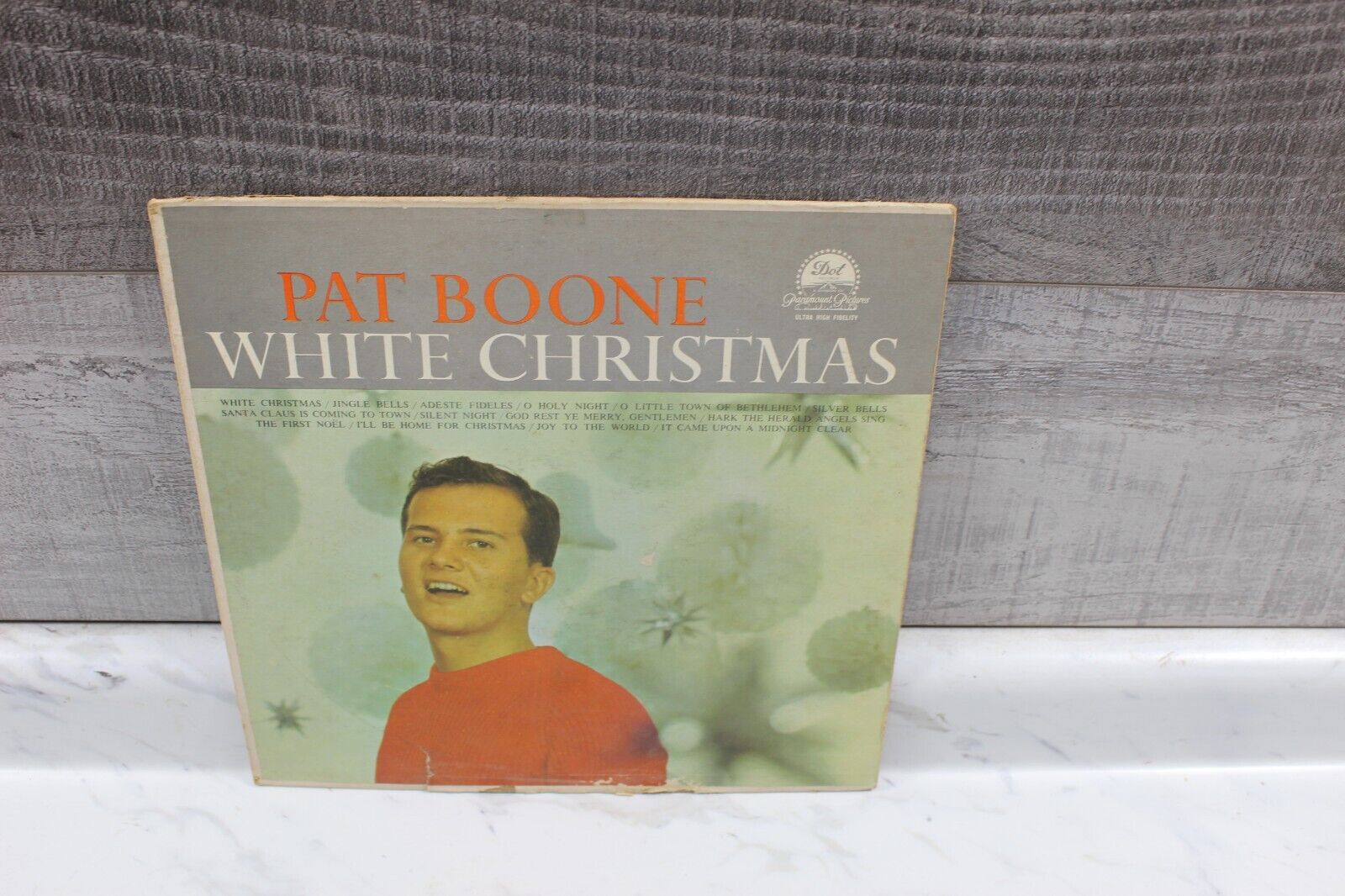 🎄Pat Boone White Christmas jingle bells o holy night LP vintage record🎄