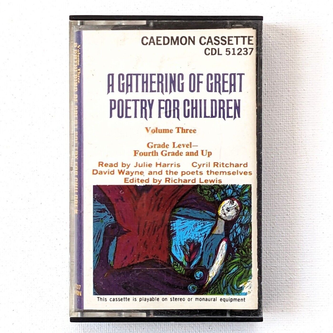 A Gathering Of Great Poetry For Children Vol. 3 1967 Caedmon Rare Cassette VG+