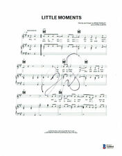 BRAD PAISLEY SIGNED LITTLE MOMENTS AUTOGRAPHED LYRIC SHEET BECKETT BAS 5 picture