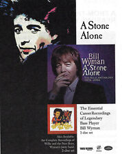 BILL WYMAN of  THE ROLLING STONES - A STONE ALONE - 2006 Magazine Print Ad picture