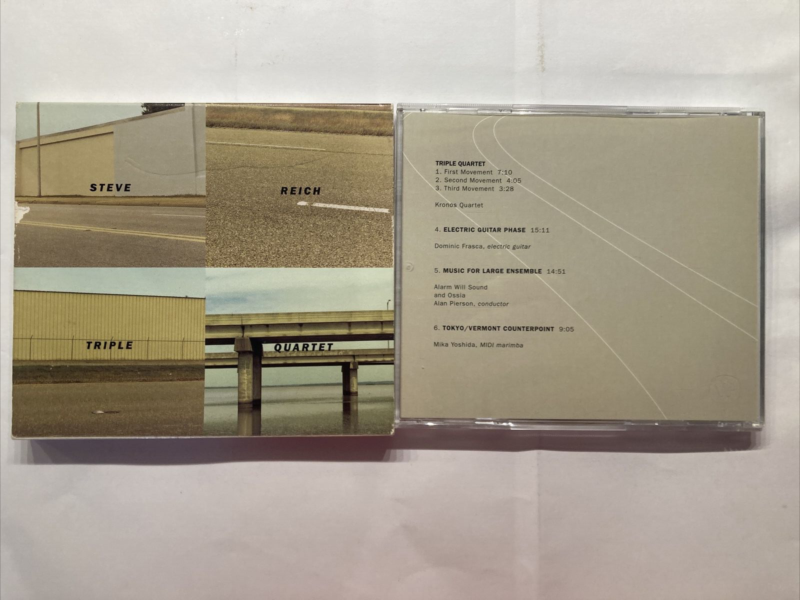 Steve Reich – Triple Quartet (2001) Nonesuch - Includes Slipcover - Very Good