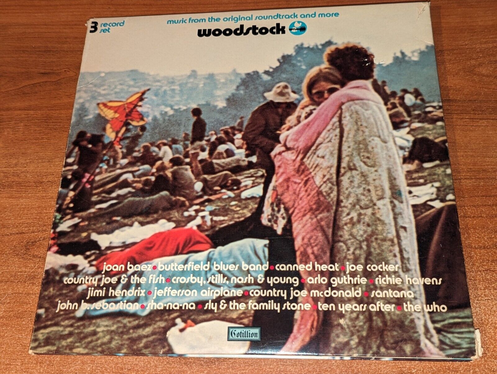 Woodstock Original Soundtrack 3-Record LP Vinyl Set Classic Rock Joan Baez/Jimi+