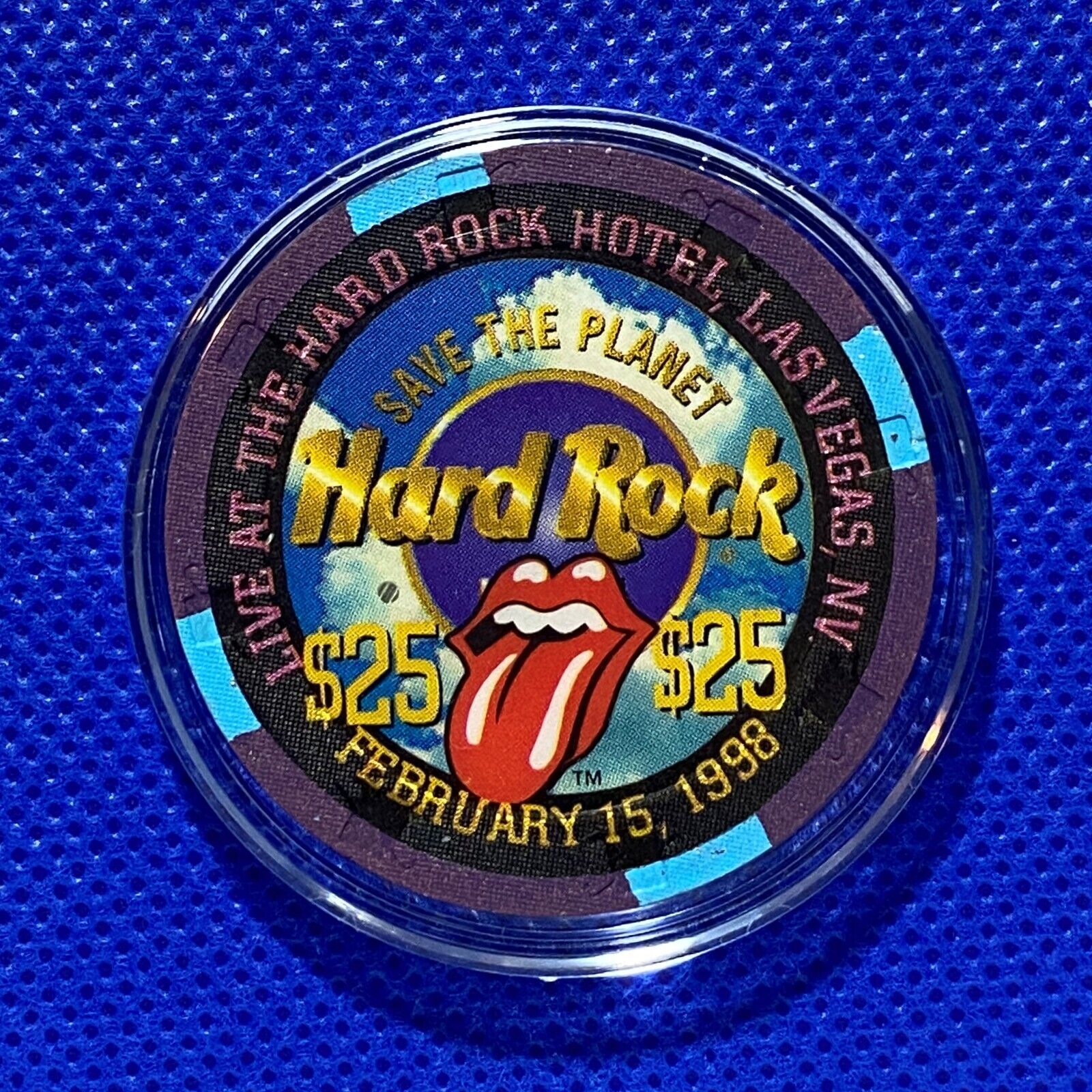 Hard Rock Las Vegas $25 The Rolling Stones Casino Chip 1998