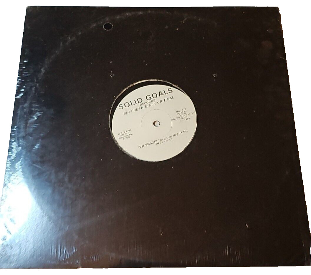 Sir Fresh & DJ Critical Solid Goals 33 LP Record I\'m Smooth 1988 Sealed Rare