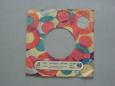 E.M.I GENUINE VINTAGE RECORD SLEEVE Multicolour Circles - Good Used picture