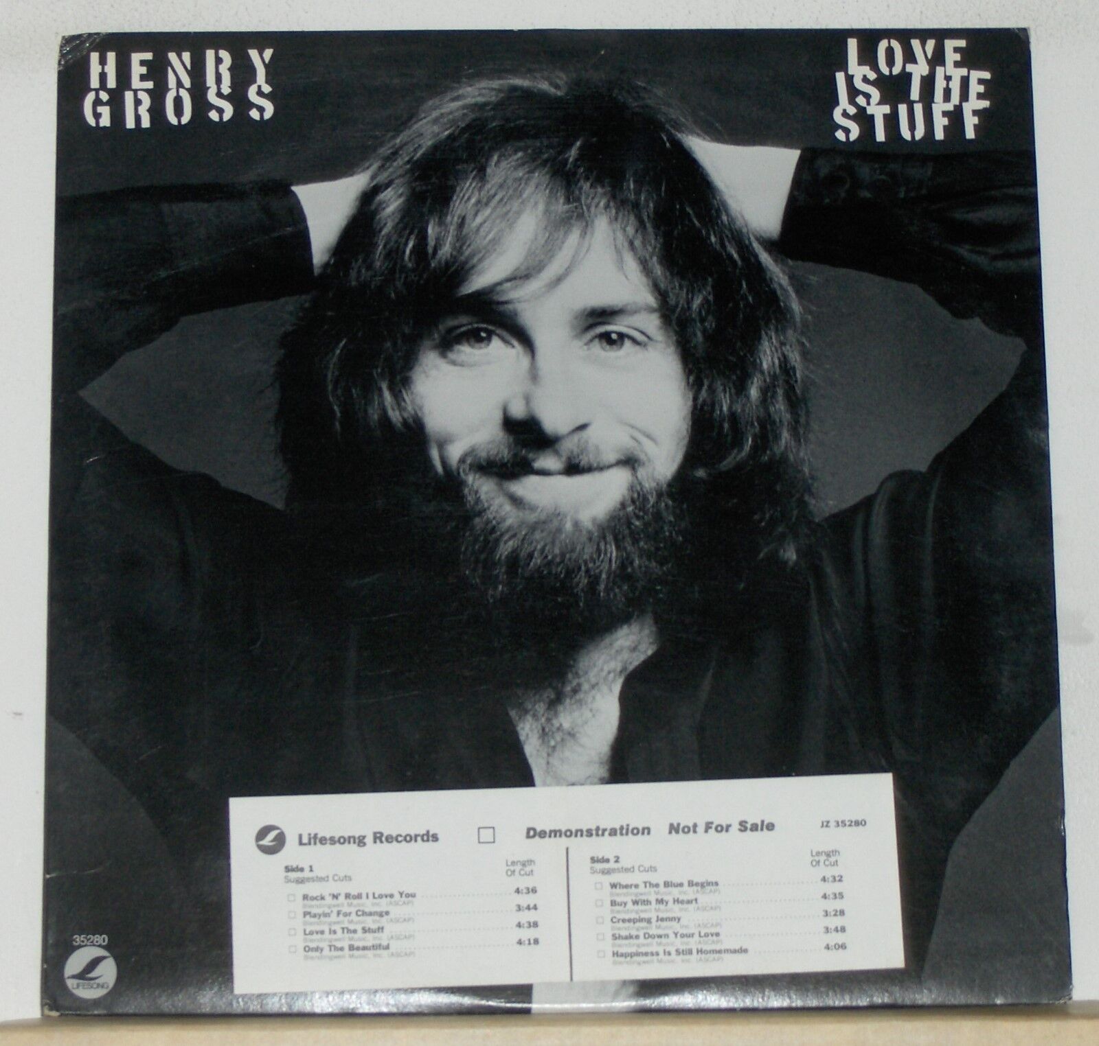 Henry Gross - Love Is The Stuff - 1978 Promo LP Record Album - Vinyl Near Mint