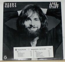 Henry Gross - Love Is The Stuff - 1978 Promo LP Record Album - Vinyl Near Mint picture