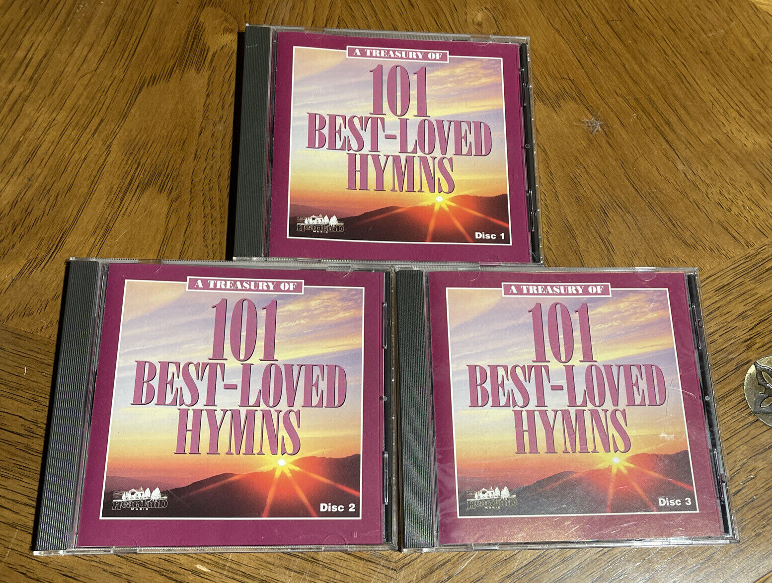 A TREASURY OF 101 BEST LOVED HYMNS (3-Discs, CD, 1997) No Sleeve 