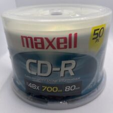 Maxell Disc CD-R 48X 50 PK Spindle Blank Media 80Min 700MB NEW SEALED picture
