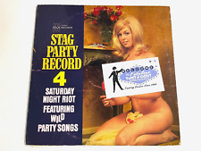 STAG PARTY RECORD Volume Four 4 Saturday Night Riot LP Used 1962 Fax PIN-UP picture