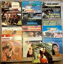 Lot Of 20+1 Box Set- Mixed Lot of Vintage Hawaiian Music LP Vinyl Albums picture