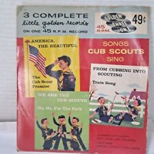Vintage 1957 Boy Cub Scouts Vinyl 45 RPM Mitch Miller Orchestra Little Golden Bk picture