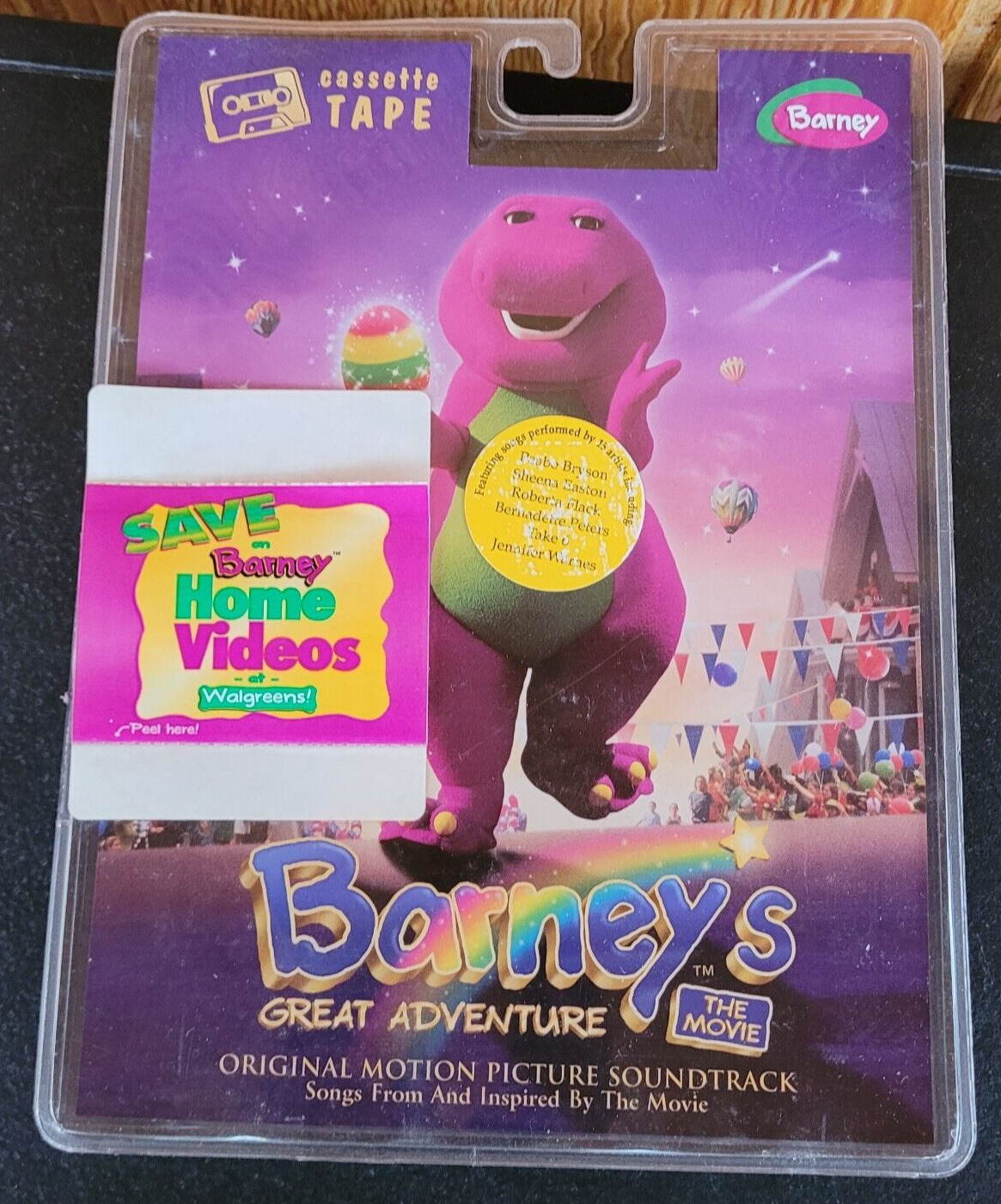 Cassette Tapes Barney Purple Dinosaur Barney\'s Great Adventure Movie Soundtrack