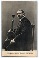 c1910 Soloists and Guitar Virtuosos Erik Holm Unposted Antique Postcard picture