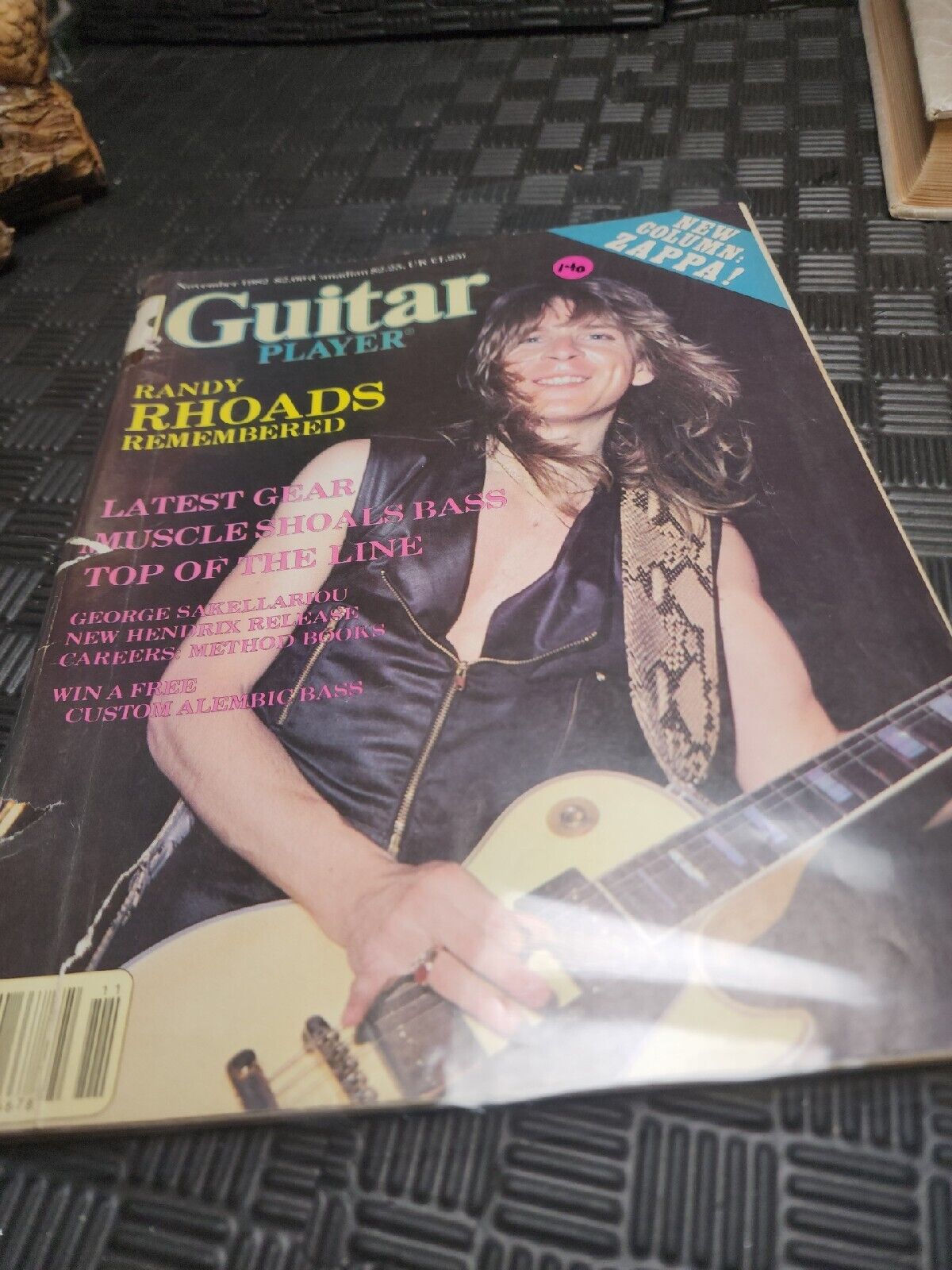Magazine/Vintage Guitar Player 1982 Danny Rhodes