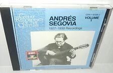 Andres Sergovia 1927 1939 Recordings Volume 1 CD 1988 EMI CDH-7 61048 3 picture