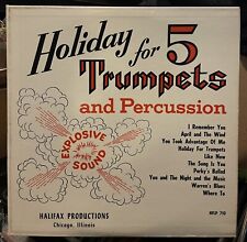WARREN KIME holiday for 5 trumpets LP rare private JAZZ explosive sound HALIFAX picture