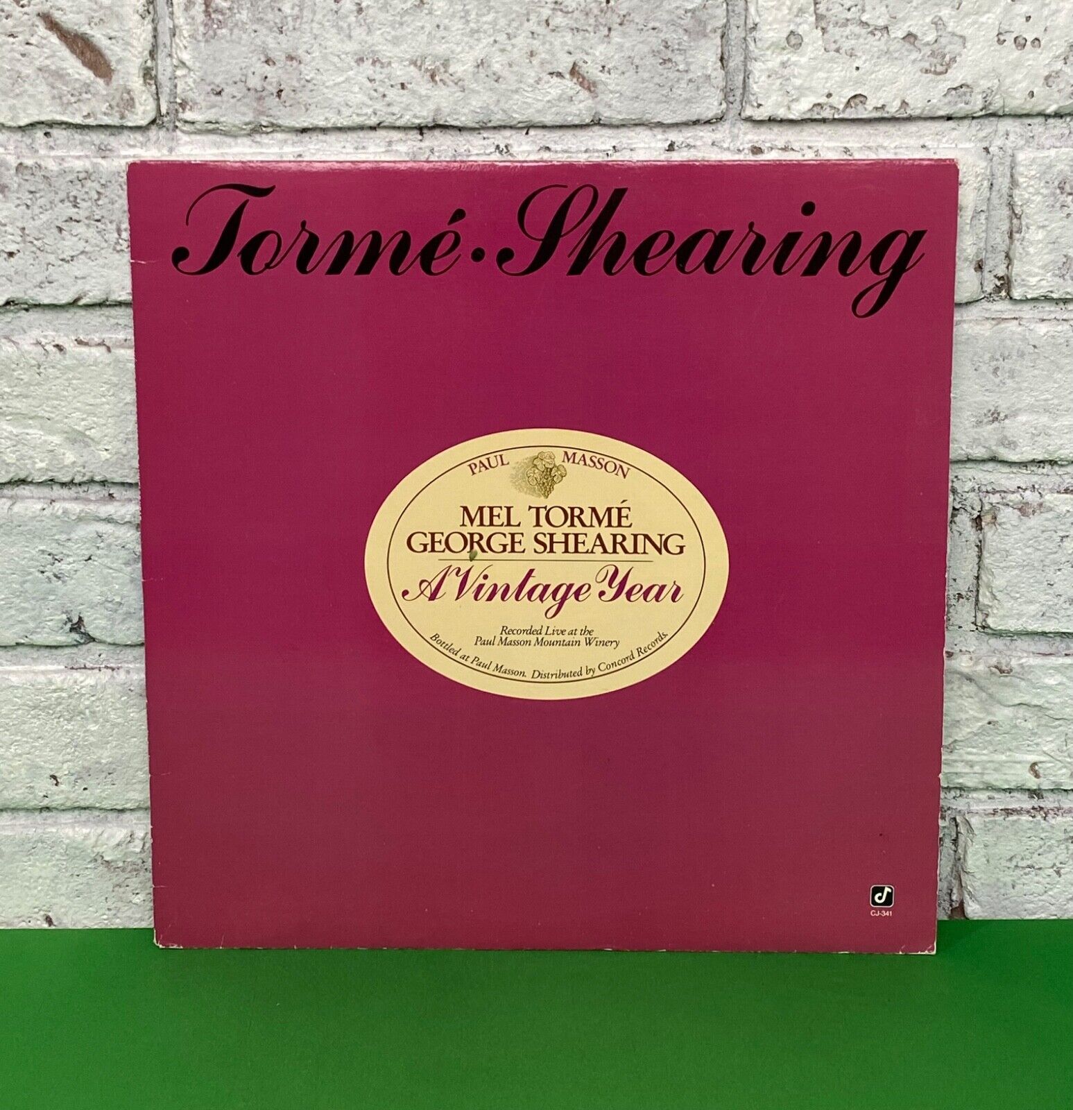 Vintage Mel Torme & George Shearing - A Vintage Year - Concord Jazz CJ 341 Promo