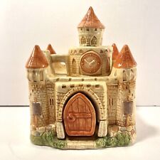 Vintage Schmid Castle Music Box with Draw Bridge Knight Plays Chariots of Fire picture