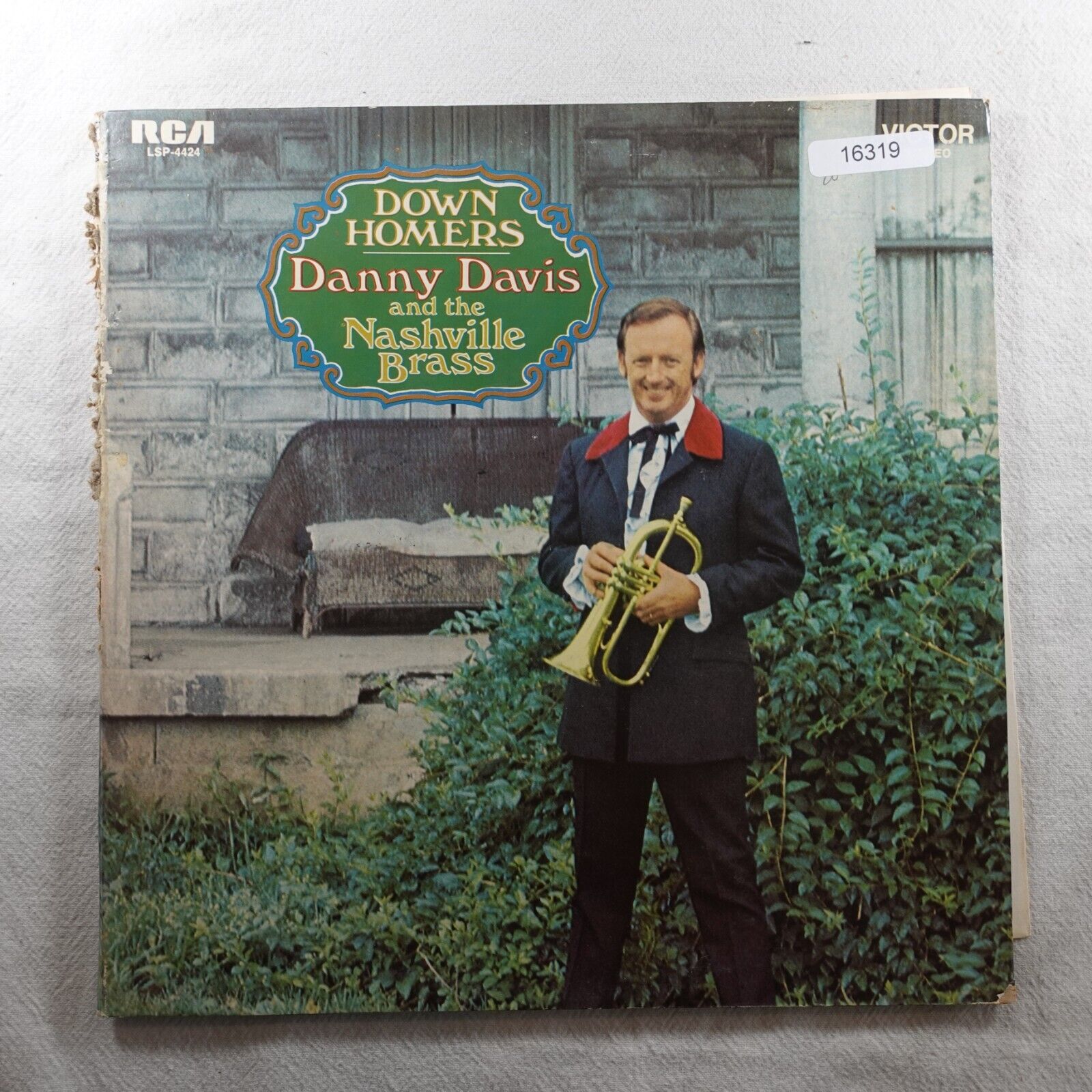 Danny Davis And The Nashville Brass Down Homers   Record Album Vinyl LP
