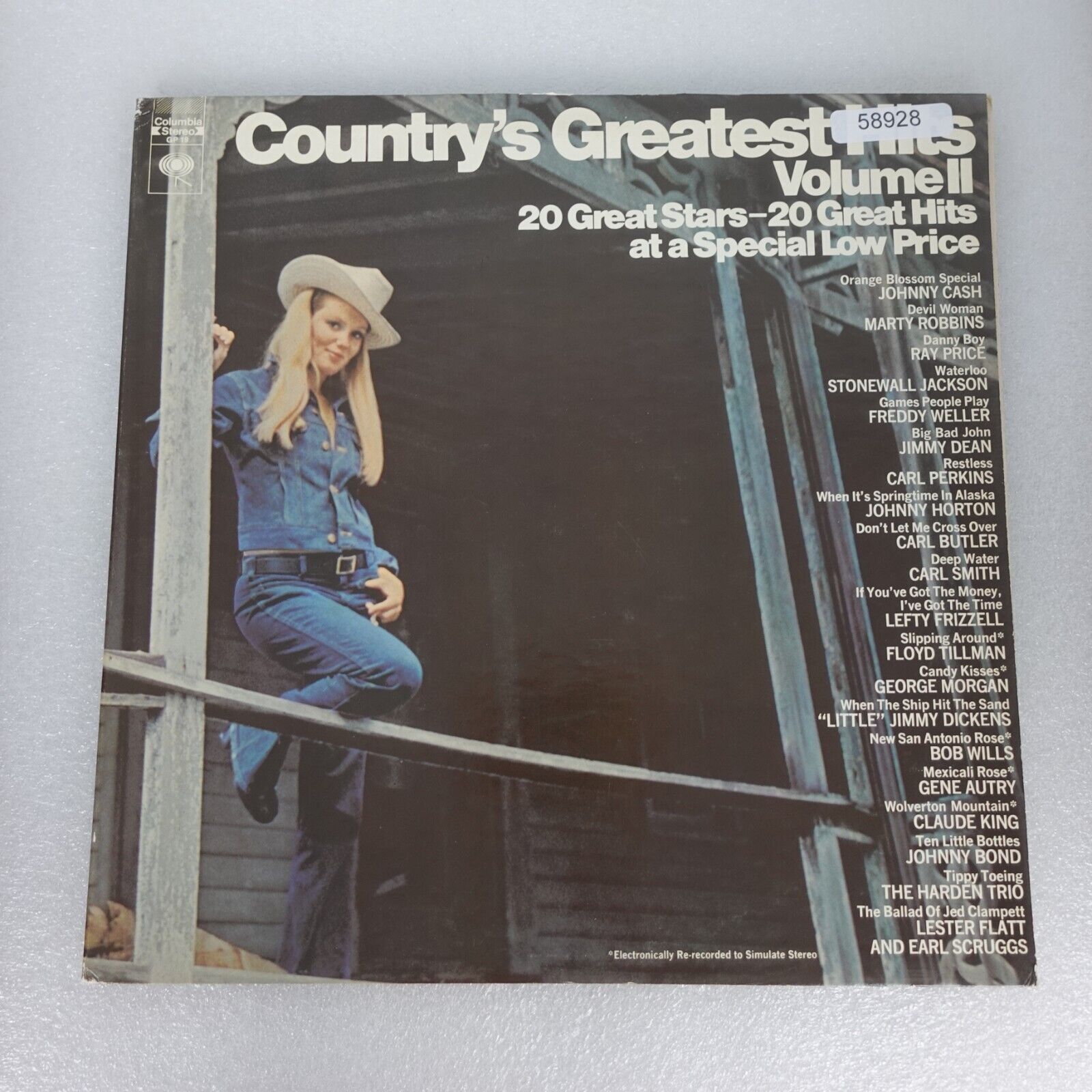 Various Artists Countrys Greatest Hits Vol Ii COLUMBIA Compilation LP Vinyl Rec
