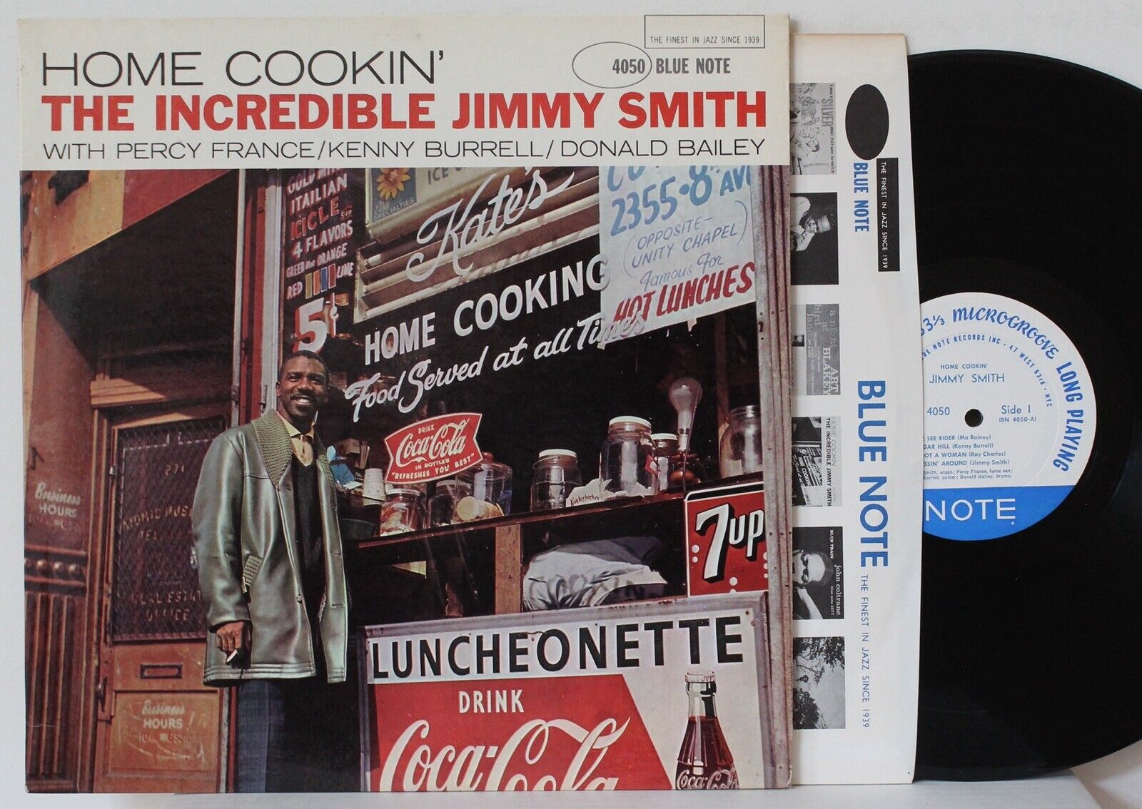 JIMMY SMITH “Home Cookin” LP (Blue Note 4050, W.63rd Ear RVG) VG++ BEAUTY