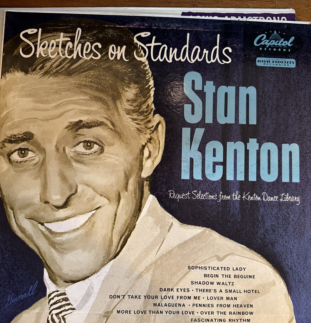 Vintage 1953 Record- Sketches On Standards- Stan Kenton