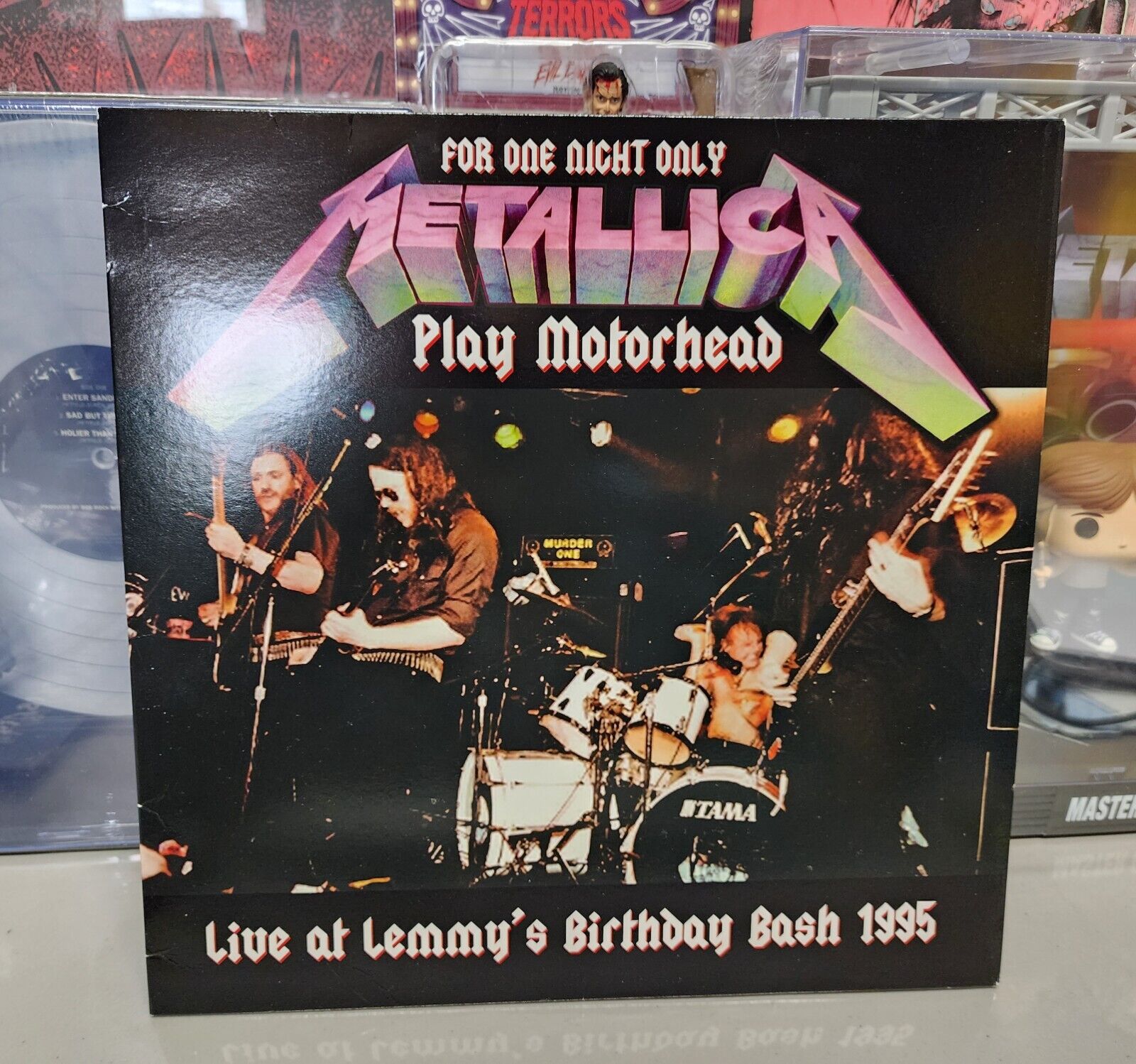 METALLICA Play MOTORHEAD At Lemmy\'s Birthday Whisky LA 1995 Clear Color Vinyl LP