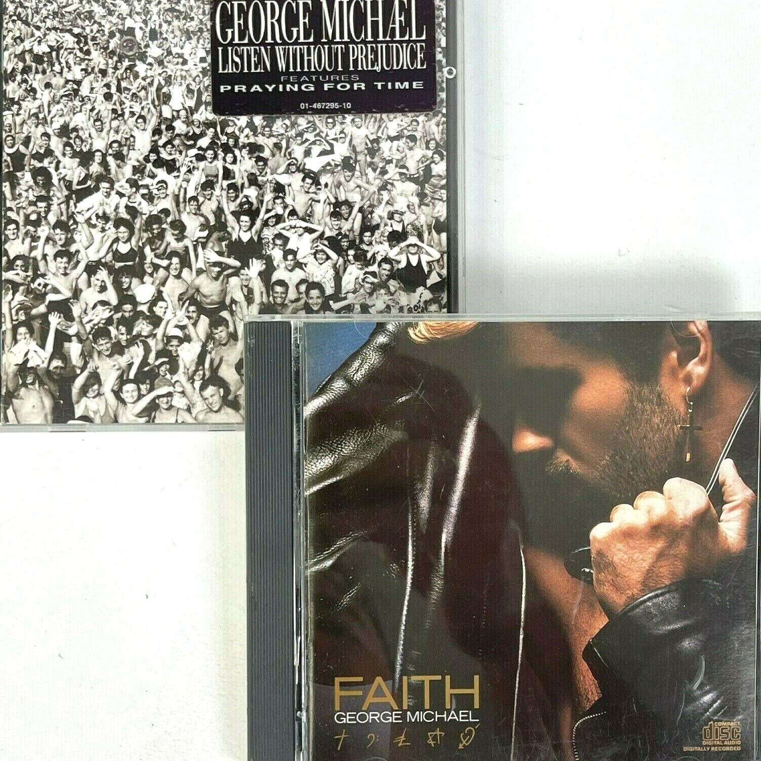 George Michael 2 CD Bundle Faith 1987 LIsten Without Prejudice V1 Holland 1990