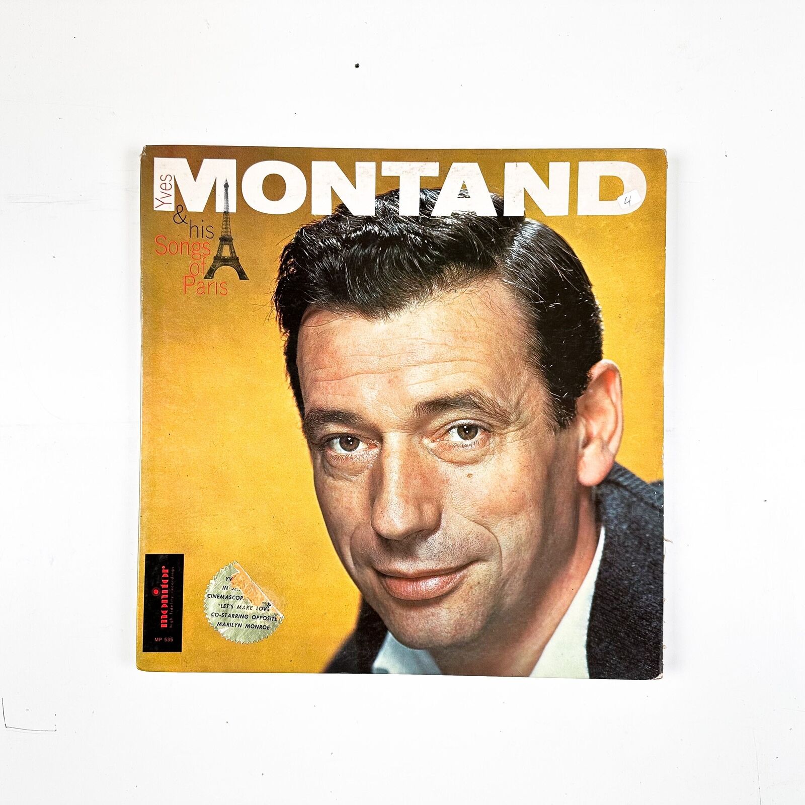 Yves Montand - & His Songs Of Paris - Vinyl LP Record - 1960
