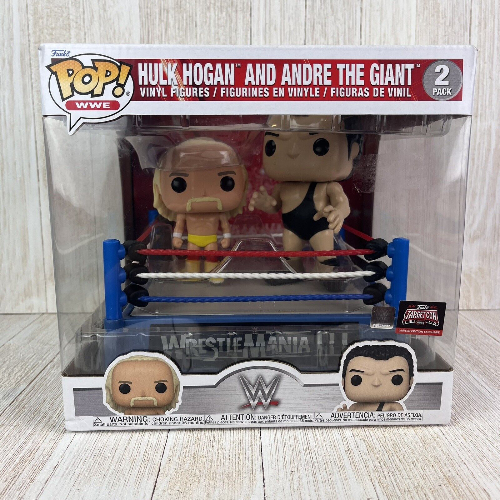 Funko WrestleMania III Hulk Hogan & Andre the Giant POP Figure Set (FUN69248)