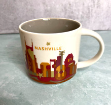 Starbucks Coffee 14oz Nashville mug 2013 YAH YOU ARE HERE music city guitar picture