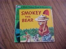 1976 Disneyland Smokey The Bear A Little Golden Book & Record # 215 picture