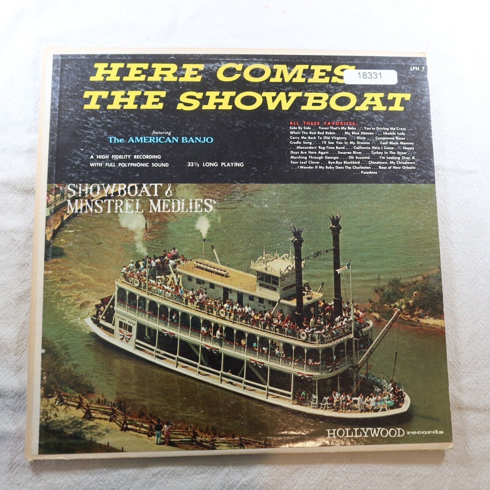 The Banjo Hot Shots Showboat And Minstel Medlies   Record Album Vinyl LP