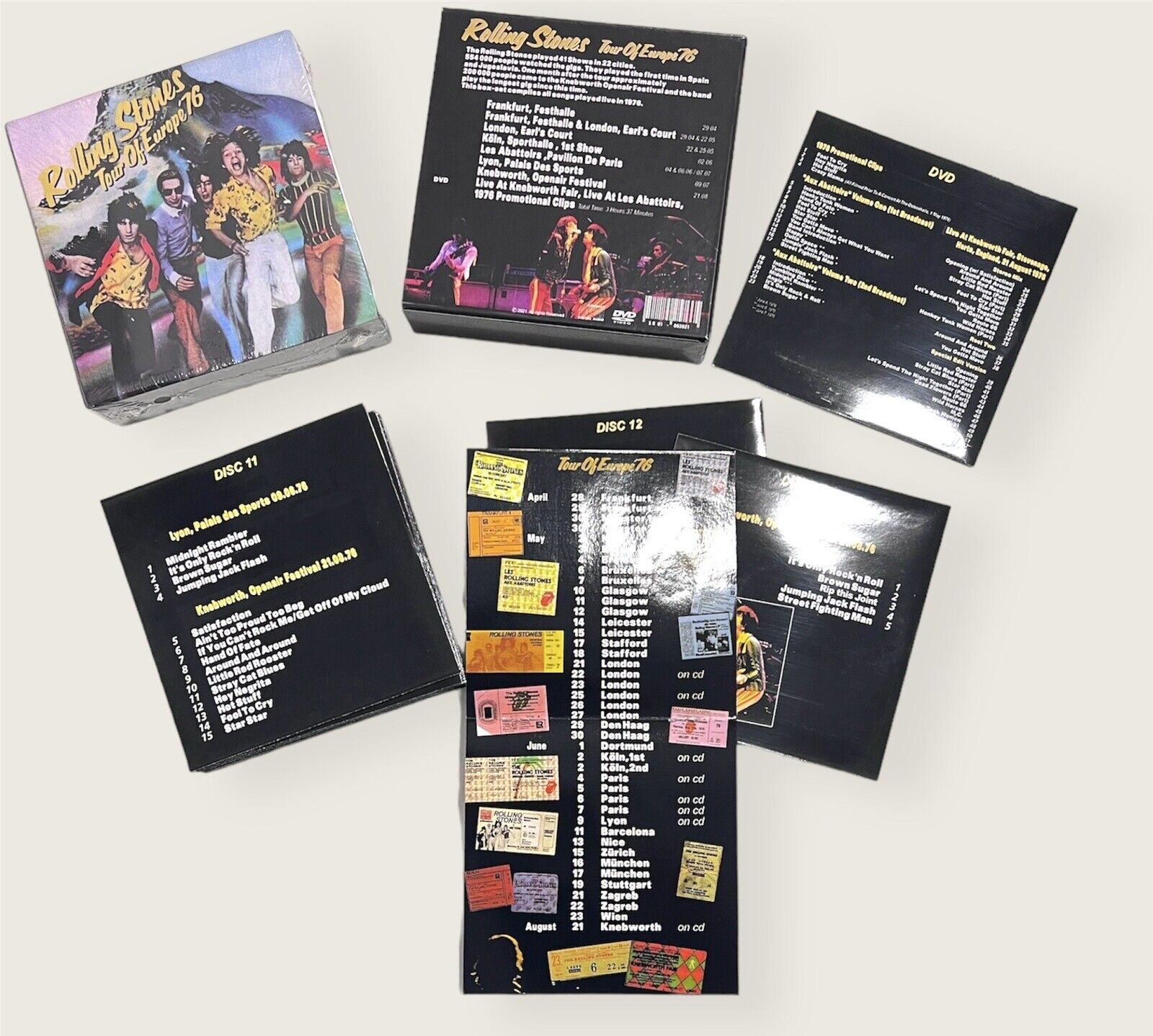 The Rolling Stones  1976 Tour  13 CDs Box Set + 1 DVD