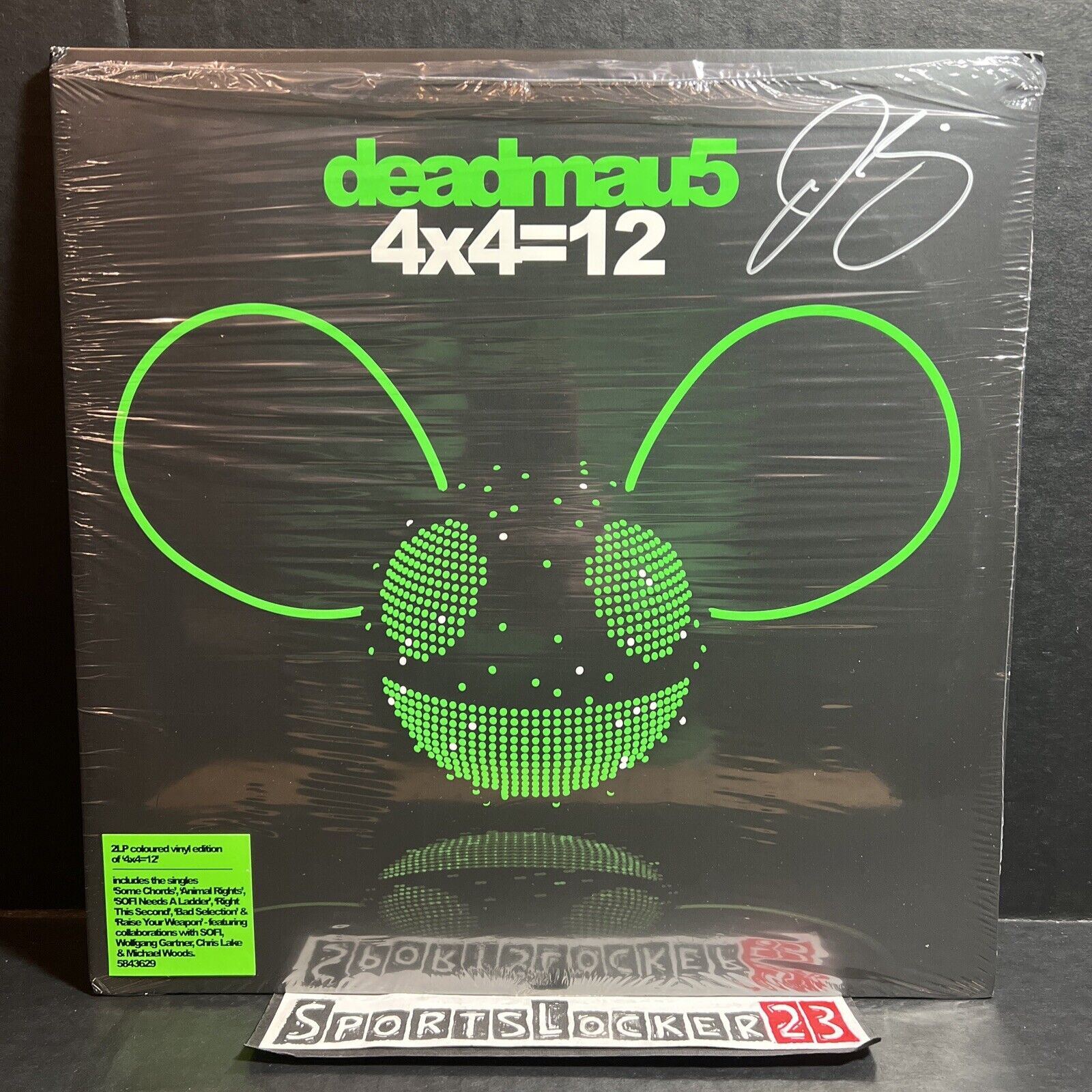 DEADMAU5 4×4=12 COLORED Vinyl LP Record LE ***SIGNED*** FAST SHIP NEW - IN HAND⚡