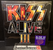 Kiss Alive III Anniversary Exclusive Yellow & Orange Vinyl 2LP Record LE x/2500⚡ picture