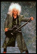 1988 POISON Glam C.C. DeVille Guitar ORIGINAL 35MM Slide +FREE SCAN PO29 picture