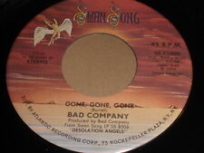 Bad Company - Gone, Gone, Gone / Take The Time 45 - Swan Song picture