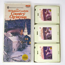 Vintage Christmas 8 Track Music Cartridges An Old Fashioned Candlelit Country picture